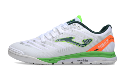 Joma Top Flex IC Football Shoes - White/Yellow/Red