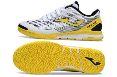 Joma Top Flex IC Football Shoes - White/Black/Yellow