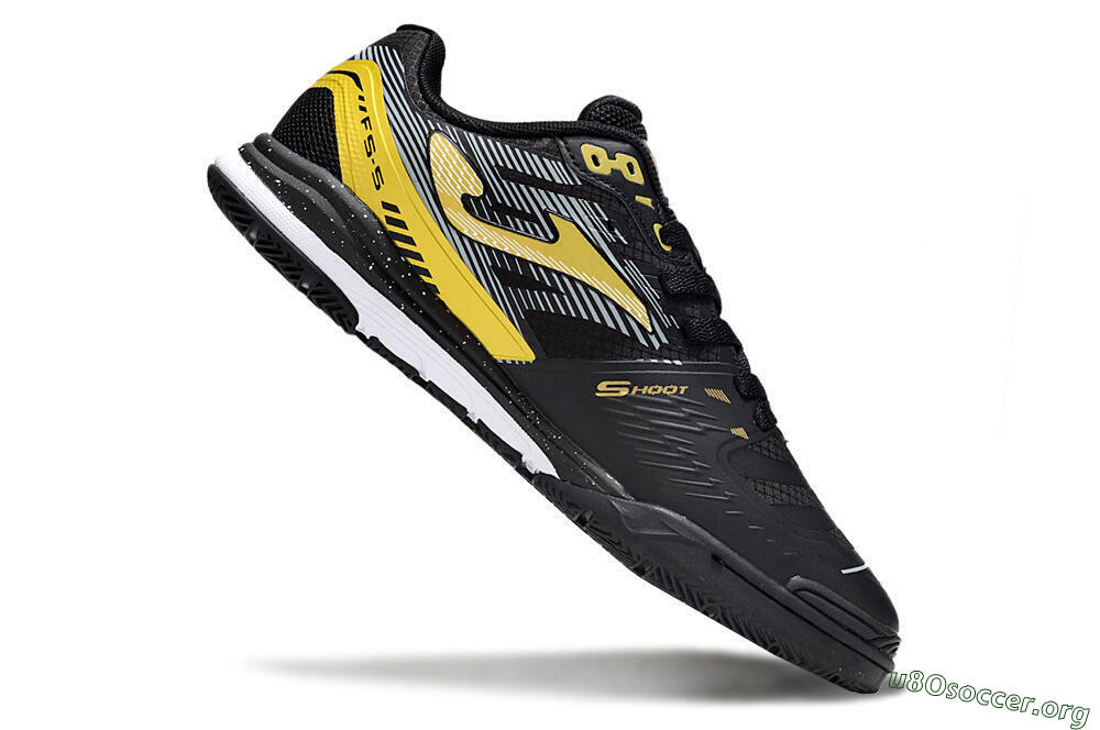 Joma Top Flex IC Football Shoes - Black/Gold/White 4