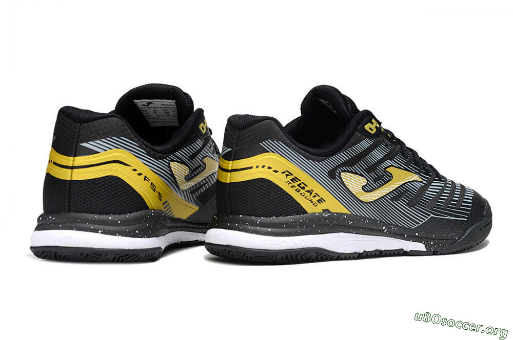 Joma Top Flex IC Football Shoes - Black/Gold/White 6