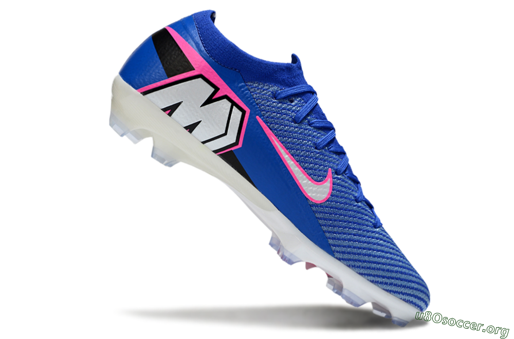 Nike Air Zoom Mercurial Vapor 16 Elite FG Football Boots - Blue/Pink/Silver 4