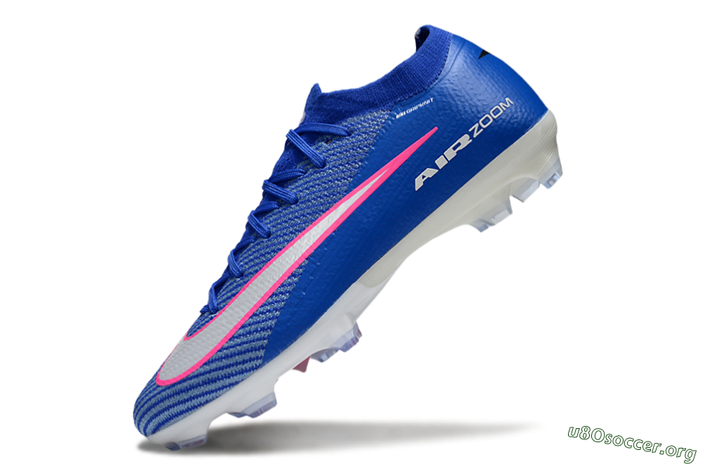 Nike Air Zoom Mercurial Vapor 16 Elite FG Football Boots - Blue/Pink/Silver 5