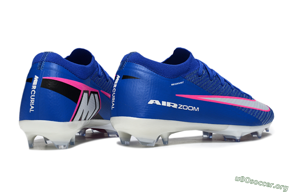 Nike Air Zoom Mercurial Vapor 16 Elite FG Football Boots - Blue/Pink/Silver 6