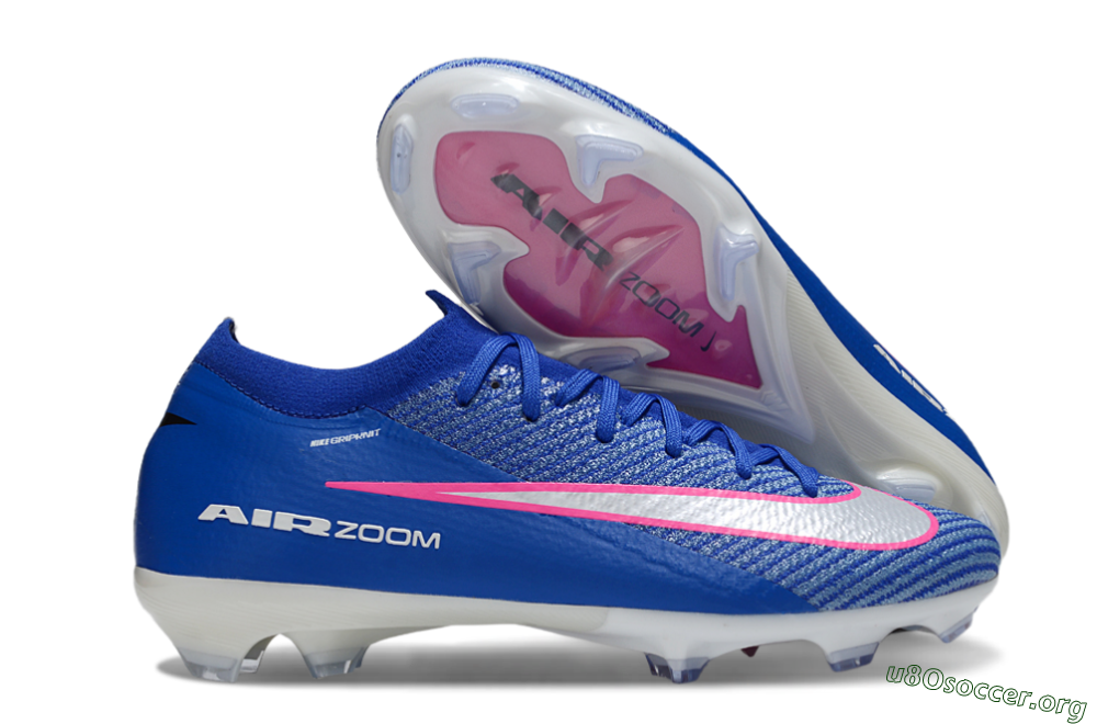 Nike Air Zoom Mercurial Vapor 16 Elite FG Football Boots - Blue/Pink/Silver 2