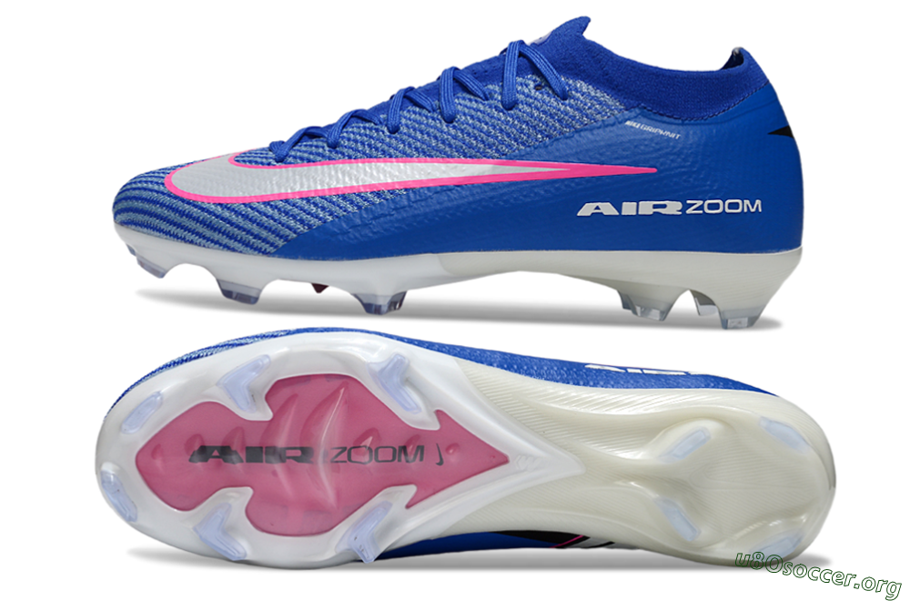 Nike Air Zoom Mercurial Vapor 16 Elite FG Football Boots - Blue/Pink/Silver 1