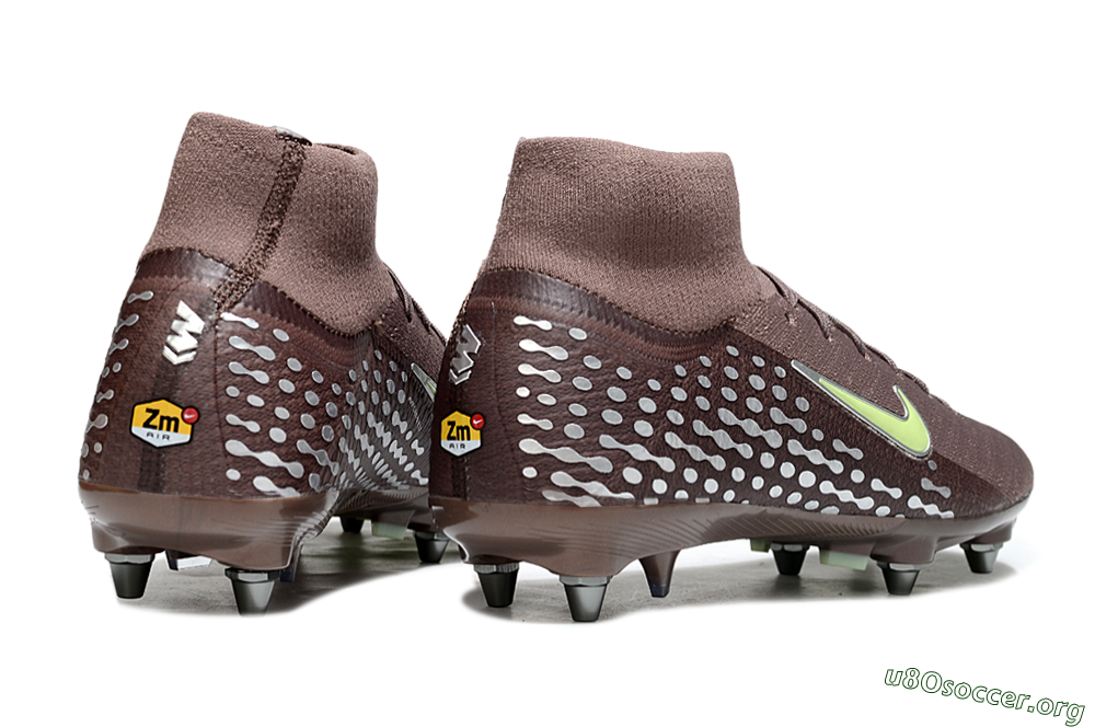 Nike Air Zoom Mercurial Superfly 10 Elite SG Football Boots - Brown/Yellow/White 6