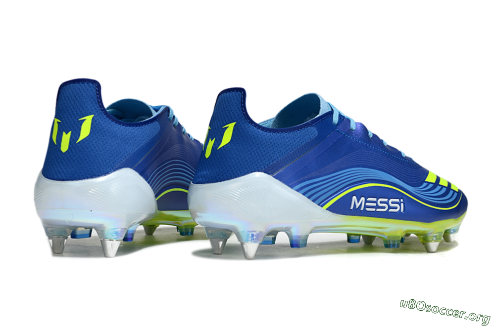 Messi x Adidas F50 Pro SG Football Boots - Blue/Yellow/White 6