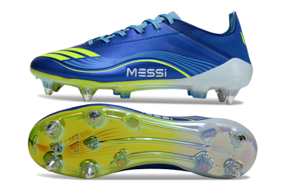 Messi x Adidas F50 Pro SG Football Boots - Blue/Yellow/White