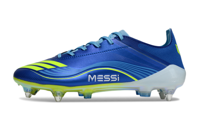 Messi x Adidas F50 Pro SG Football Boots - Blue/Yellow/White