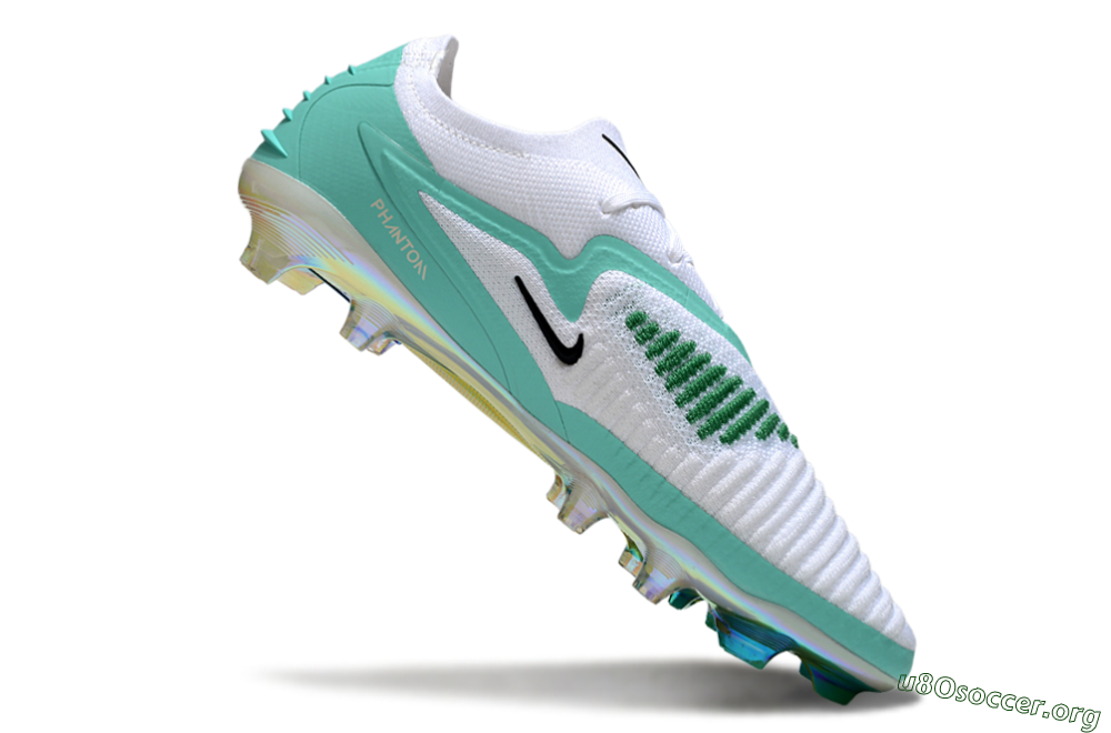 Nike Phantom 6 Low Elite FG Football Boots - White/Jade/Black 4