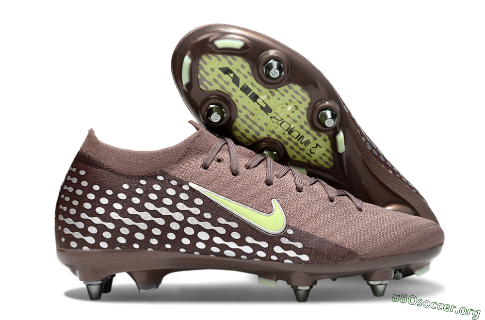 Nike Air Zoom Mercurial Vapor 16 Elite SG Football Boots - Brown/Yellow/White 2
