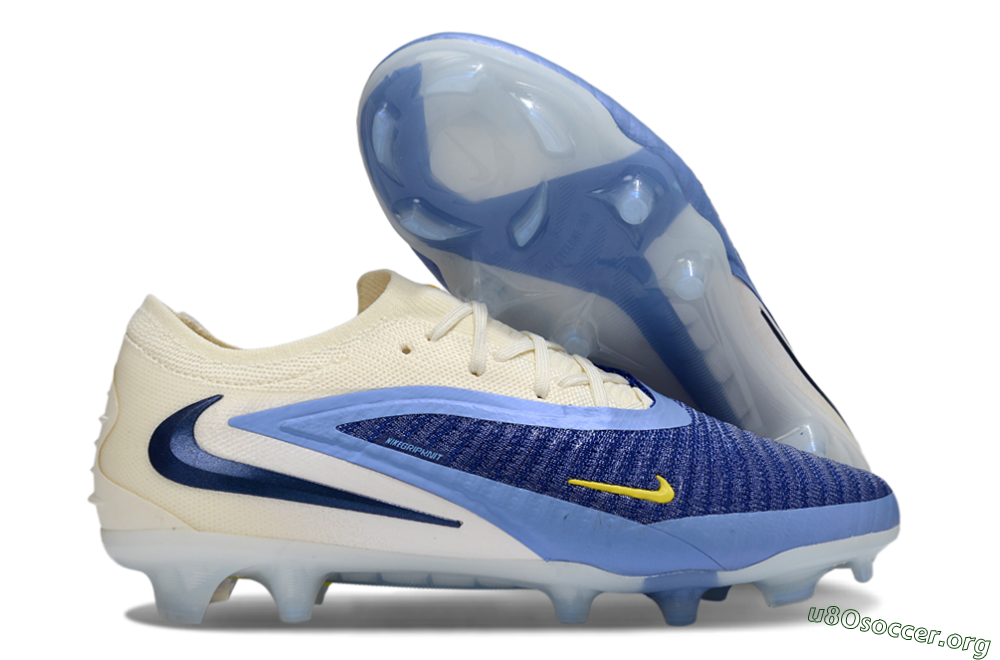 Nike Phantom 6 Low Elite FG Football Boots - Blue/White/Black 2