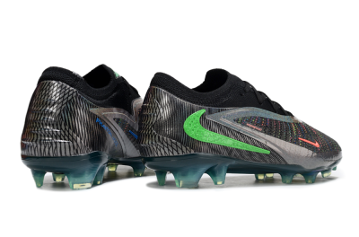Nike Phantom 6 Low Elite FG Football Boots - Black/Silver/Yellow