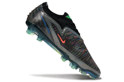 Nike Phantom 6 Low Elite FG Football Boots - Black/Silver/Yellow