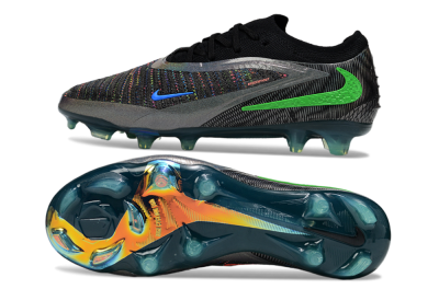 Nike Phantom 6 Low Elite FG Football Boots - Black/Silver/Yellow