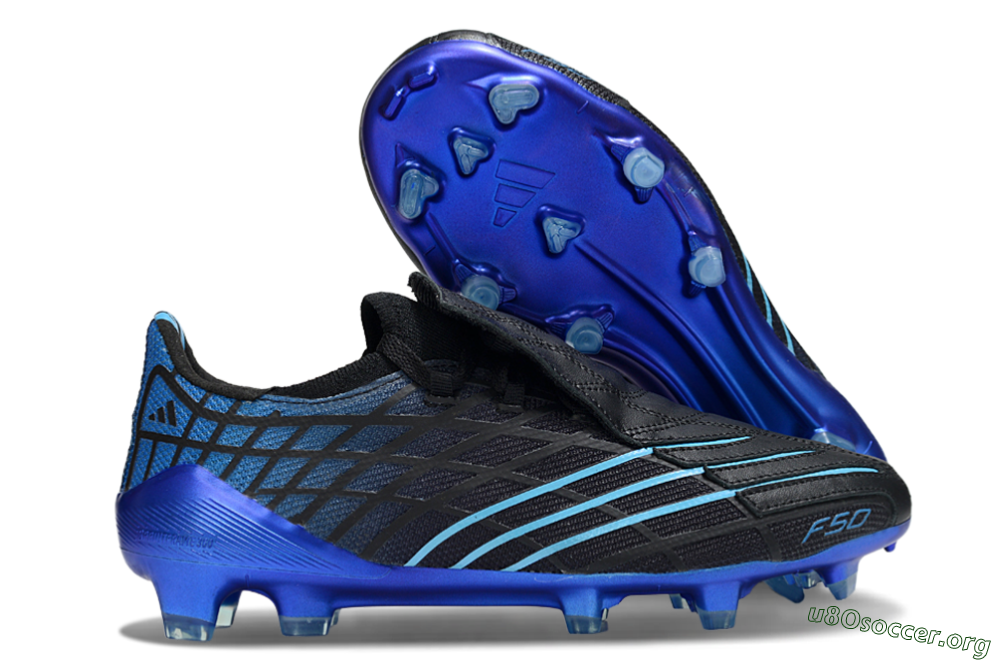 Adidas F50 Spider Remake FG Football Boots - Black/Blue 2