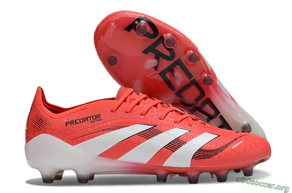Adidas Predator 25 Elite AG Football Boots - Red/White/Black 2