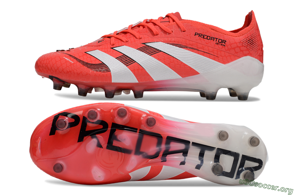 Adidas Predator 25 Elite AG Football Boots - Red/White/Black 1