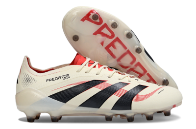 Adidas Predator 25 Elite AG Football Boots - White/Black/Red
