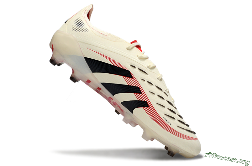 Adidas Predator 25 Elite AG Football Boots - White/Black/Red 4