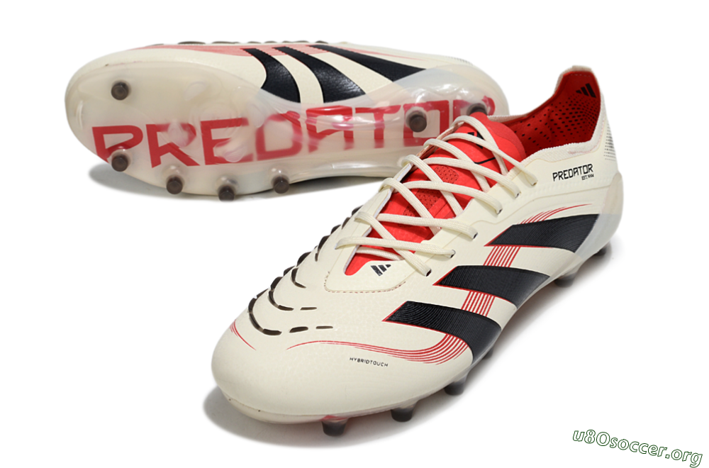 Adidas Predator 25 Elite AG Football Boots - White/Black/Red 0