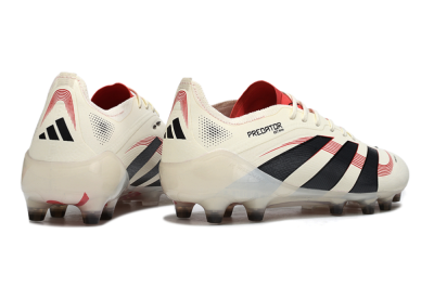 Adidas Predator 25 Elite AG Football Boots - White/Black/Red