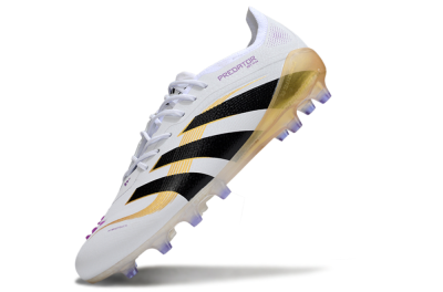Adidas Predator 25 Elite AG Football Boots - White/Black/Gold