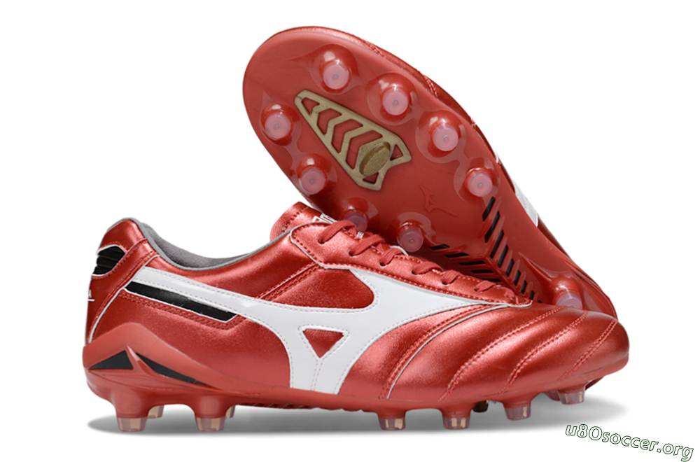 Mizuno Morelia 2 FG Football Boots - Red/White 2