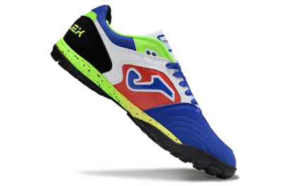 Joma Top Flex TF Football Shoes - White/Red/Blue