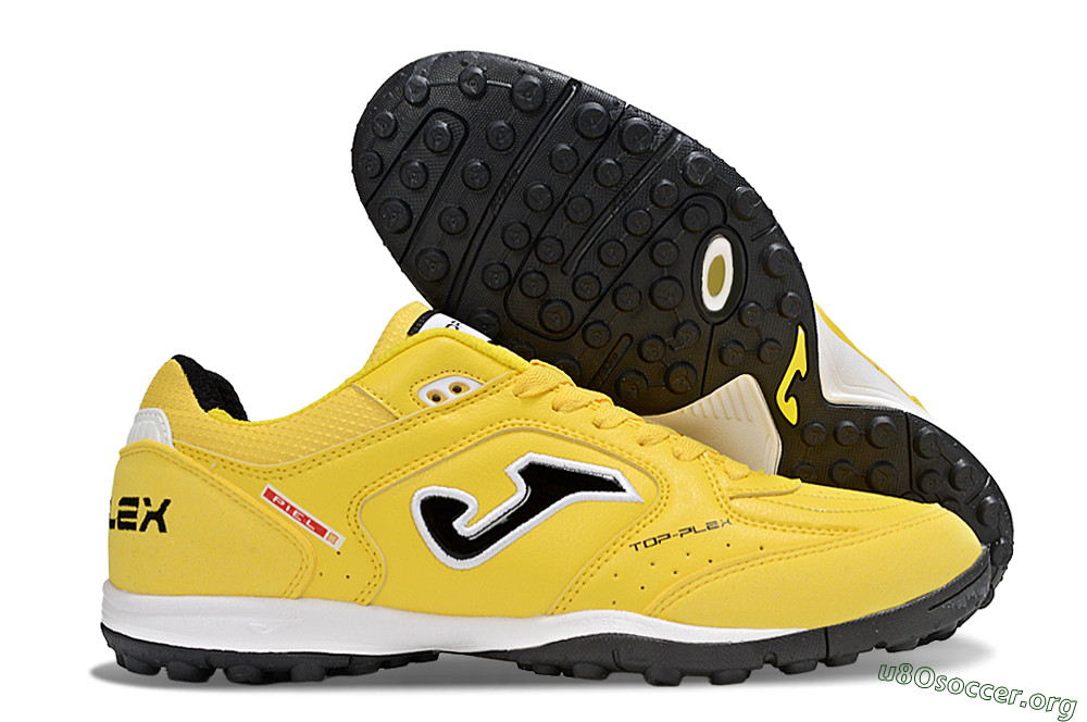 Joma Top Flex TF Football Shoes - Yellow/Black/White 2