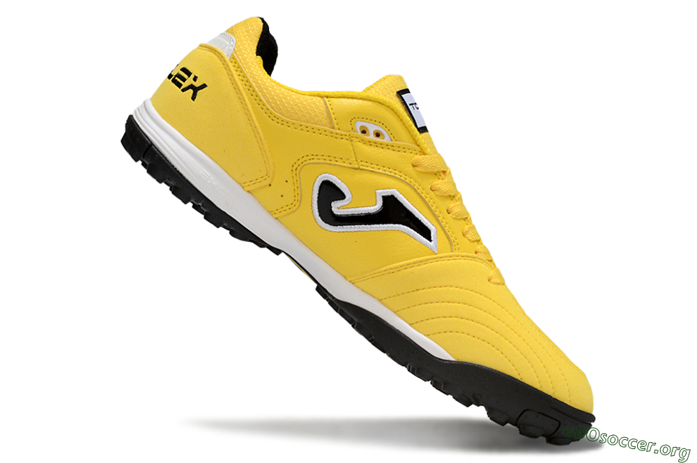 Joma Top Flex TF Football Shoes - Yellow/Black/White 4