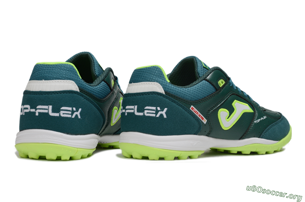 Joma Top Flex TF Football Shoes - Green/Yellow/White 6