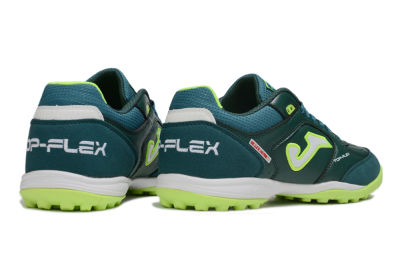 Joma Top Flex TF Football Shoes - Green/Yellow/White