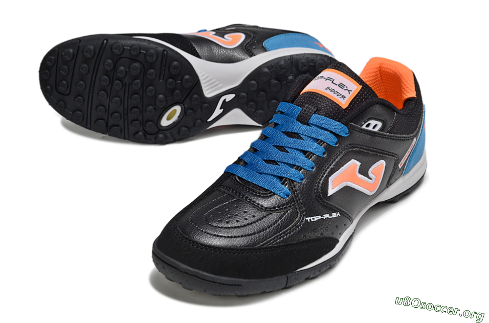 Joma Top Flex TF Football Shoes - Black/Red/Blue 0