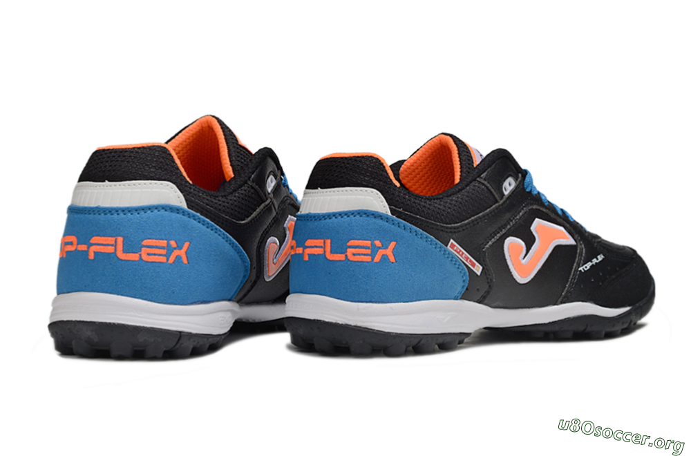 Joma Top Flex TF Football Shoes - Black/Red/Blue 6