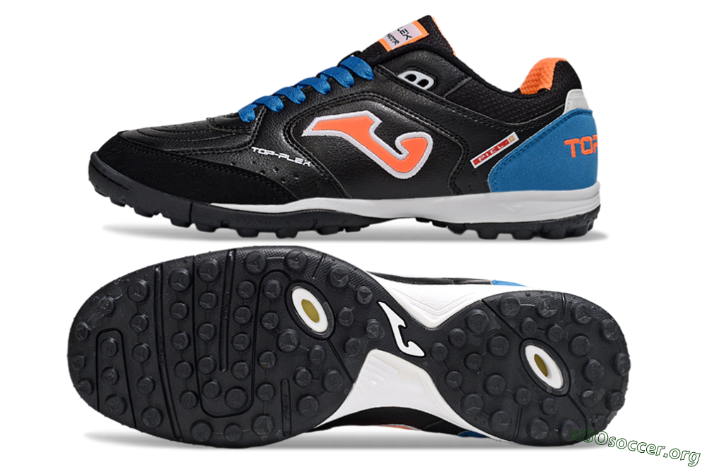 Joma Top Flex TF Football Shoes - Black/Red/Blue 1