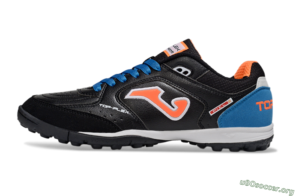 Joma Top Flex TF Football Shoes - Black/Red/Blue 3