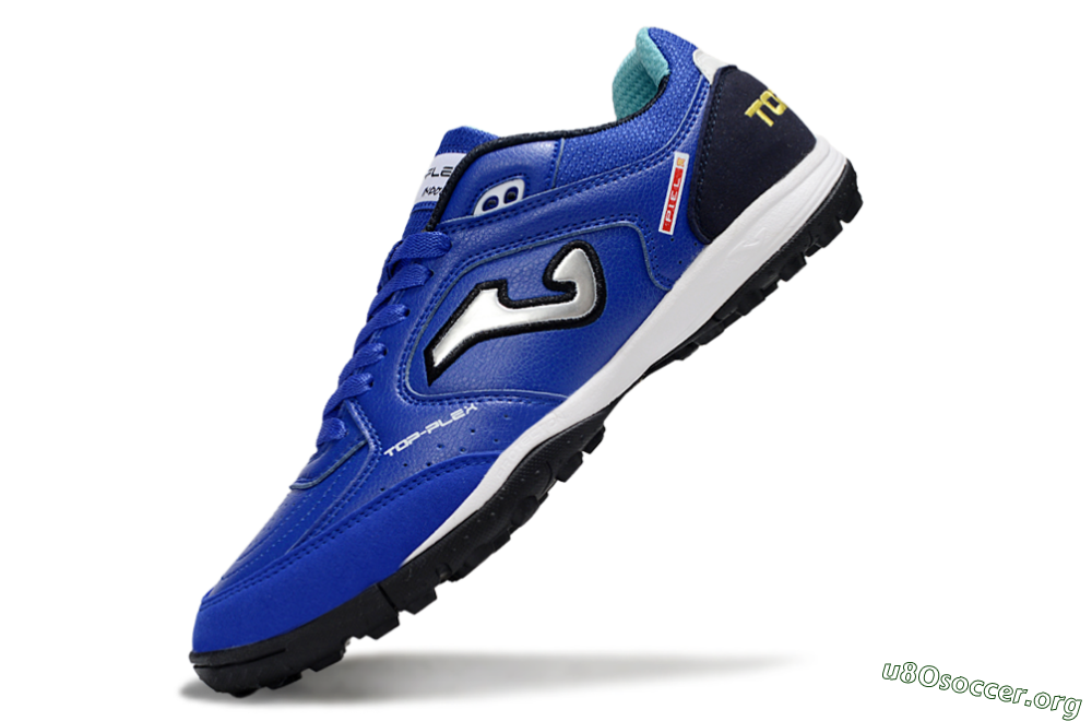 Joma Top Flex TF Football Shoes - Blue/Black/Silver 5