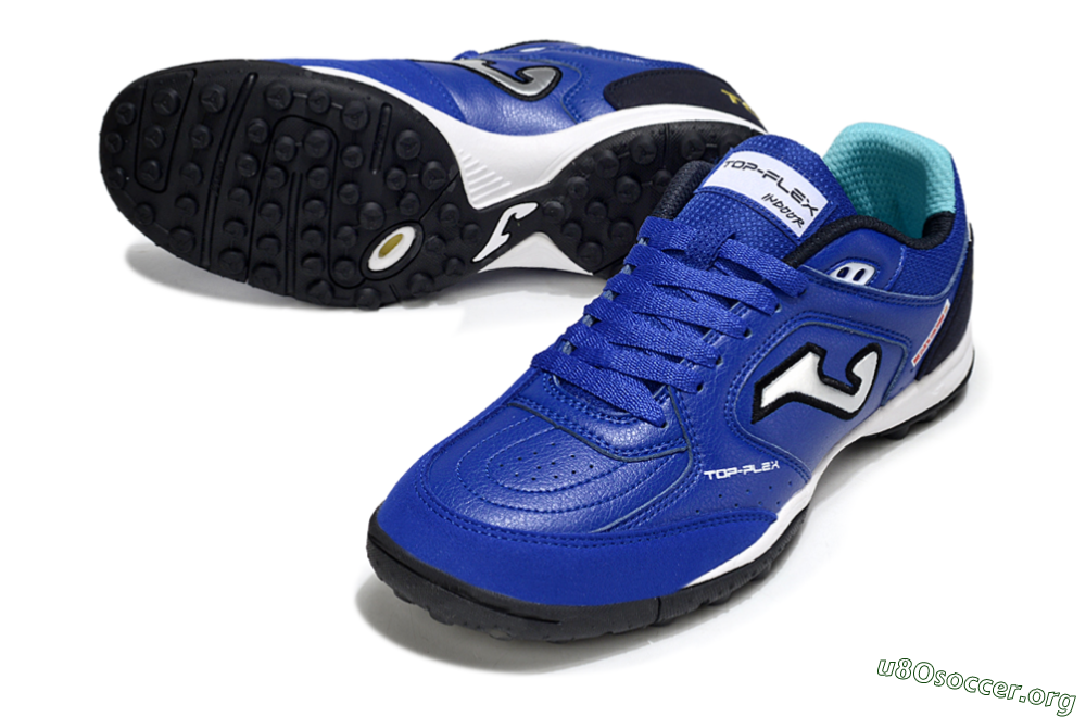Joma Top Flex TF Football Shoes - Blue/Black/Silver 0