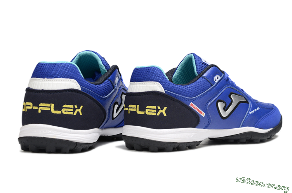 Joma Top Flex TF Football Shoes - Blue/Black/Silver 6