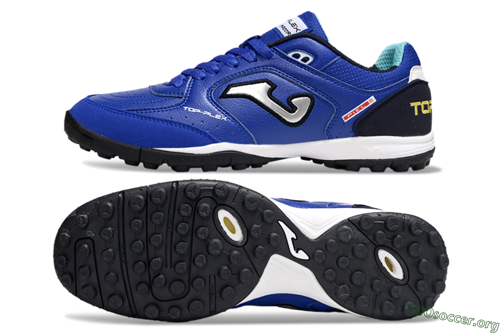 Joma Top Flex TF Football Shoes - Blue/Black/Silver 1