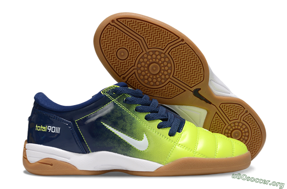Nike Total 90 III IC Football Shoes - Yellow/White/Blue 2