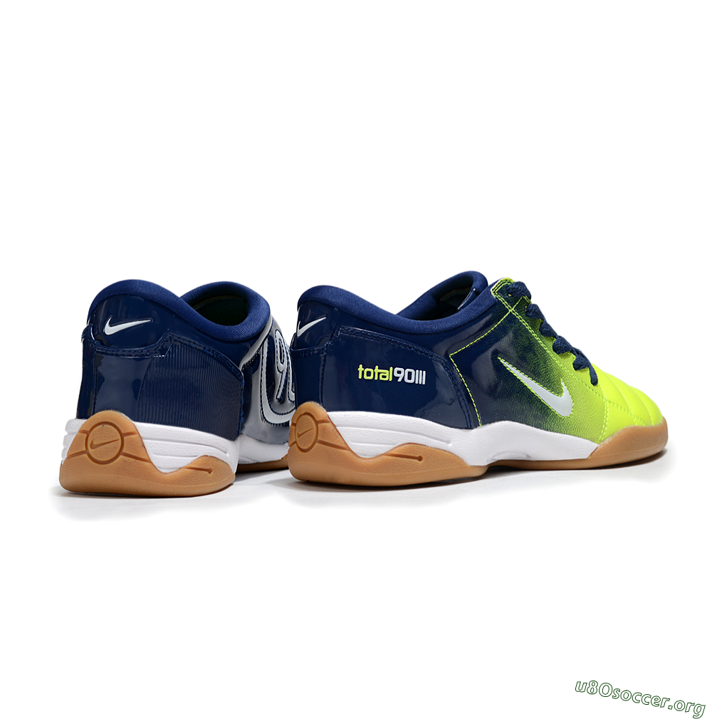 Nike Total 90 III IC Football Shoes - Yellow/White/Blue 6