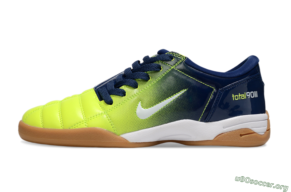 Nike Total 90 III IC Football Shoes - Yellow/White/Blue 3