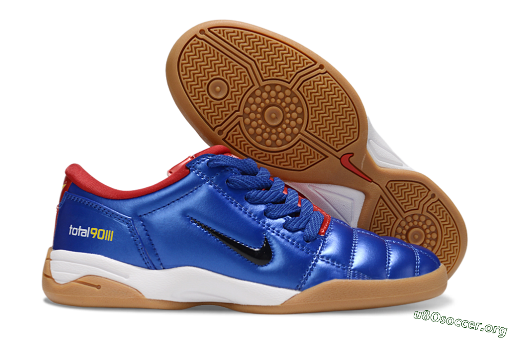 Nike Total 90 III IC Football Shoes - Blue/Black/Red 2