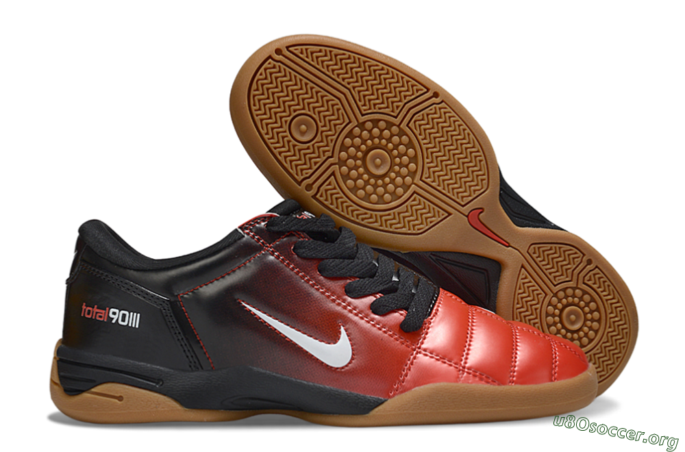 Nike Total 90 III IC Football Shoes - Red/White/Black 2