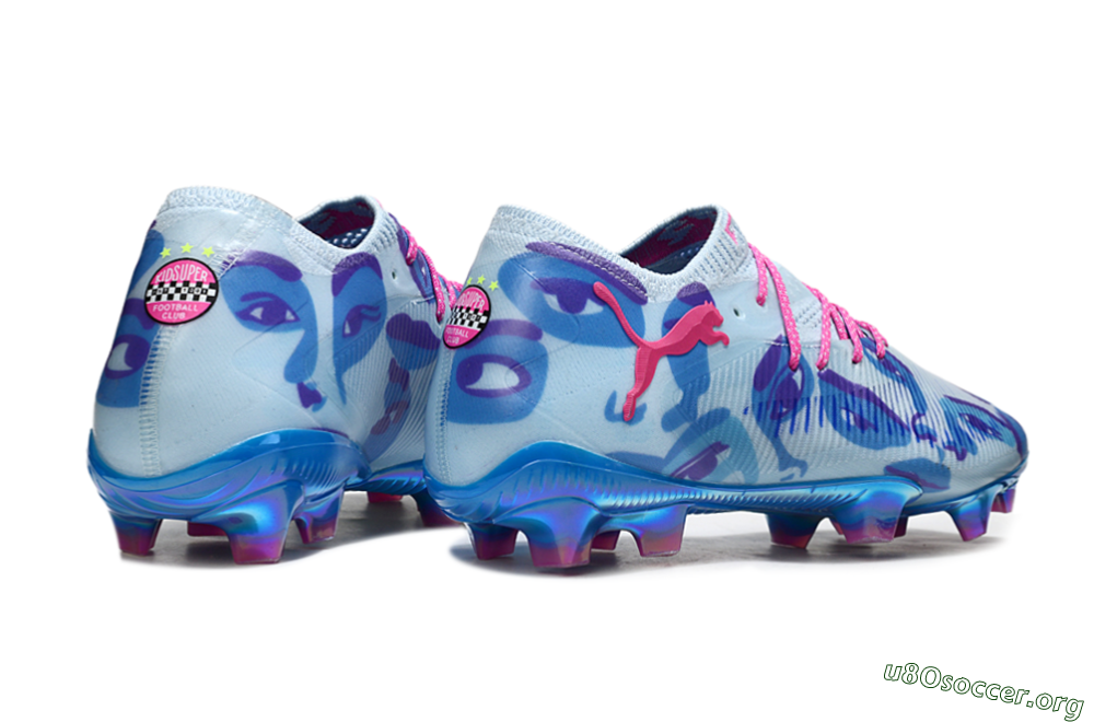 Puma Future 8 Ultimate FG Football Boots - Blue/Pink/Black 6