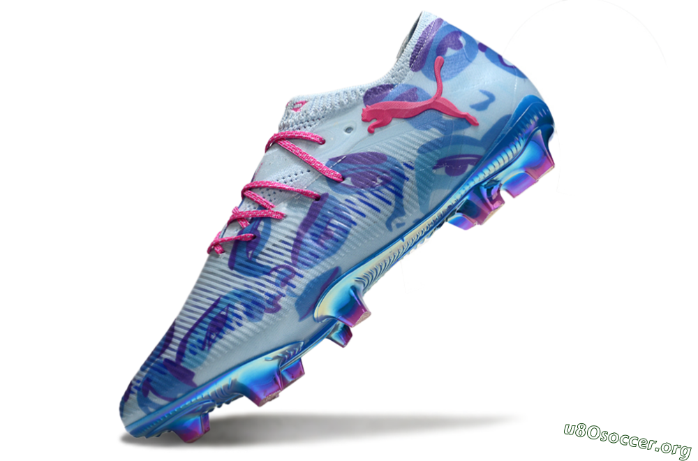 Puma Future 8 Ultimate FG Football Boots - Blue/Pink/Black 5