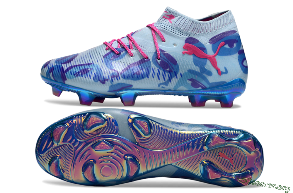 Puma Future 8 Ultimate FG Football Boots - Blue/Pink/Black 1