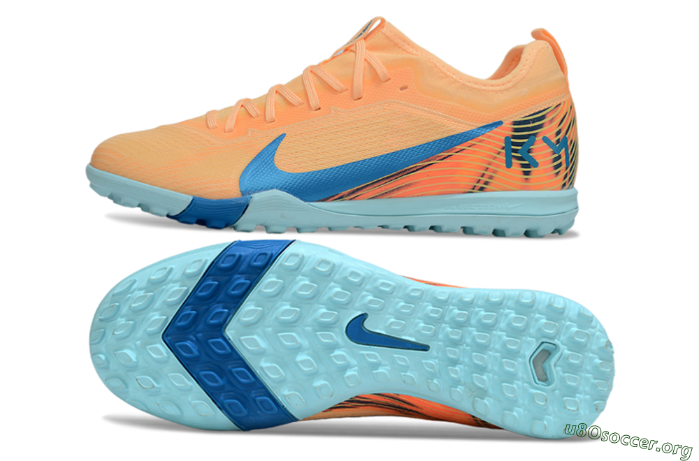Nike Air Zoom Mercurial Vapor 16 Pro TF Football Shoes - Orange/Blue/Jade 1